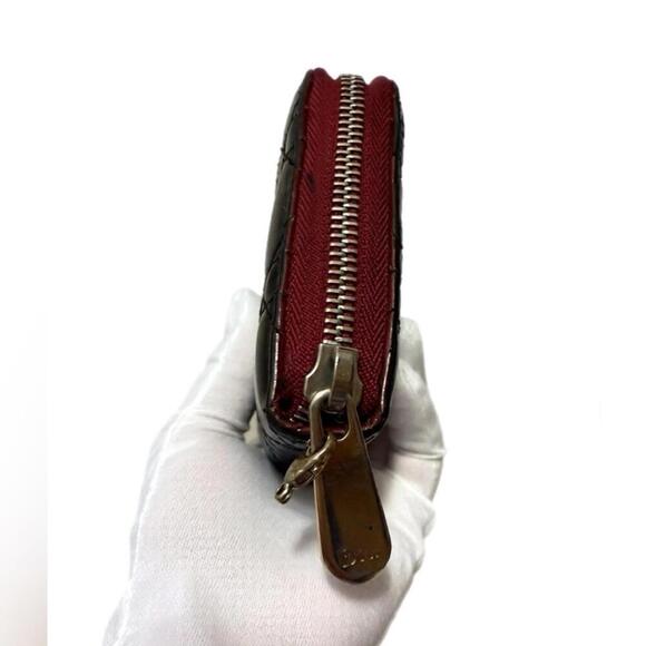 AUTHENTIC Dior Lady Dior Zippy Wallet- REDYED CONDITION - Picture 4 of 9